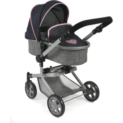 BAYER CHIC 2000 Combi Poppenwagen "MIKA" Melange Grijs-navy