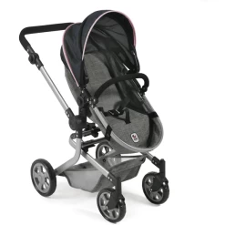 BAYER CHIC 2000 Combi Poppenwagen "MIKA" Melange Grijs-navy -Kinder Avontuur Verkoop bayer chic 2000 combi poppenwagen mika melange grijs navy a296785 3