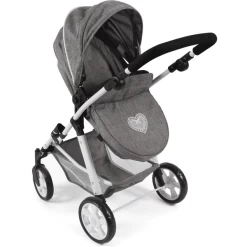 BAYER CHIC 2000 Kombi Poppenwagen NELE Jeans Grijs -Kinder Avontuur Verkoop bayer chic 2000 kombi poppenwagen nele jeans grijs a320888 3