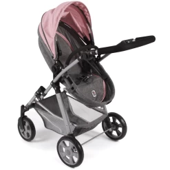 BAYER CHIC 2000 Kombi Poppenwagen NELE Melange Grijs Roze -Kinder Avontuur Verkoop bayer chic 2000 kombi poppenwagen nele melange grijs roze a320885 4