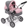BAYER CHIC 2000 Mini Poppenwagen SMARTY Melange Grijs Roze -Kinder Avontuur Verkoop bayer chic 2000 mini poppenwagen smarty melange grijs roze a271214