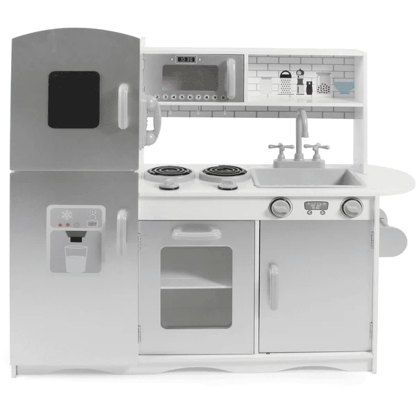 BAYER CHIC 2000 Speelkeuken Wit / Zilver 4 BAYER CHIC 2000 Speelkeuken Wit / Zilver - Afbeelding 2