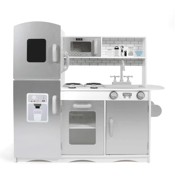 BAYER CHIC 2000 Speelkeuken Wit / Zilver 3 BAYER CHIC 2000 Speelkeuken Wit / Zilver