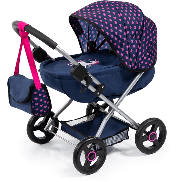 Bayer Design Poppenwagen Gezellig Blauw Eenhoorn 3 Bayer Design Poppenwagen Gezellig Blauw Eenhoorn