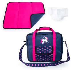 Bayer Design Verzorgingstas Blauw, Met Eenhoorn