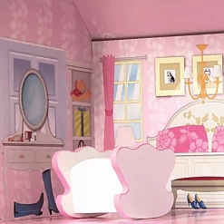 Bino Poppenhuis LED-verlicht, 9-delig -Kinder Avontuur Verkoop bino poppenhuis led verlicht 9 delig a350234 3