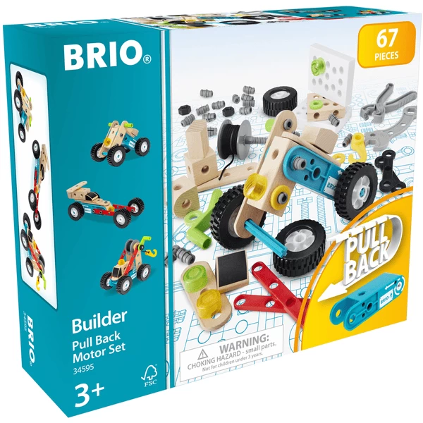 BRIO ® Build Er Pull-along Motor Bouwset, 67-delig. 4 BRIO ® Build Er Pull-along Motor Bouwset, 67-delig. - Afbeelding 2