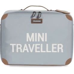 CHILDHOME Kinderkoffer Mini Traveller Grijs / Antiek Wit