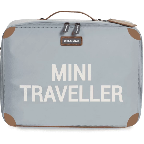 CHILDHOME Kinderkoffer Mini Traveller Grijs / Antiek Wit 3 CHILDHOME Kinderkoffer Mini Traveller Grijs / Antiek Wit