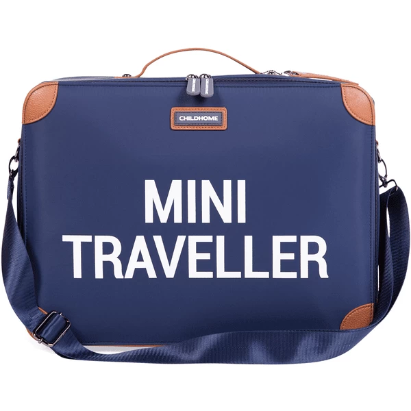 CHILDHOME Kinderkoffer Mini Traveller Marine / Wit 7 CHILDHOME Kinderkoffer Mini Traveller Marine / Wit - Afbeelding 5