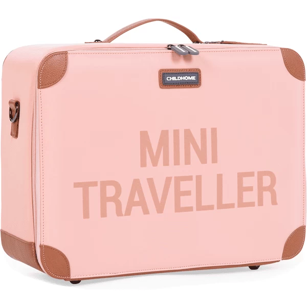 CHILDHOME Kinderkoffer Mini Traveller Roze / Koper 5 CHILDHOME Kinderkoffer Mini Traveller Roze / Koper - Afbeelding 3