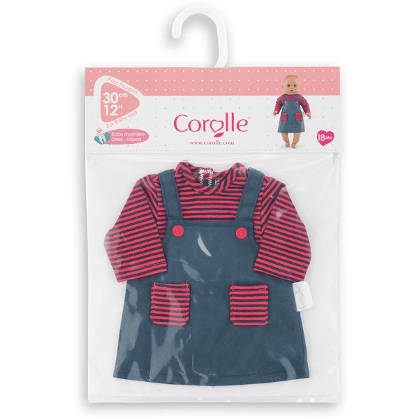 Corolle ® Mon Petit Poupon - Jurk, Gestreept 30 Cm 5 Corolle ® Mon Petit Poupon - Jurk, Gestreept 30 Cm - Afbeelding 3