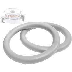 Fitwood ULPU Turnringen, Grijs - Witte Banden -Kinder Avontuur Verkoop fitwood ulpu turnringen grijs witte banden a377263 3