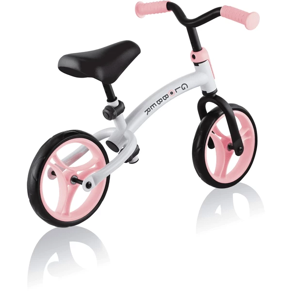 GLOBBER Go Bike Duo Wit Pastel Roze 4 GLOBBER Go Bike Duo Wit Pastel Roze - Afbeelding 2