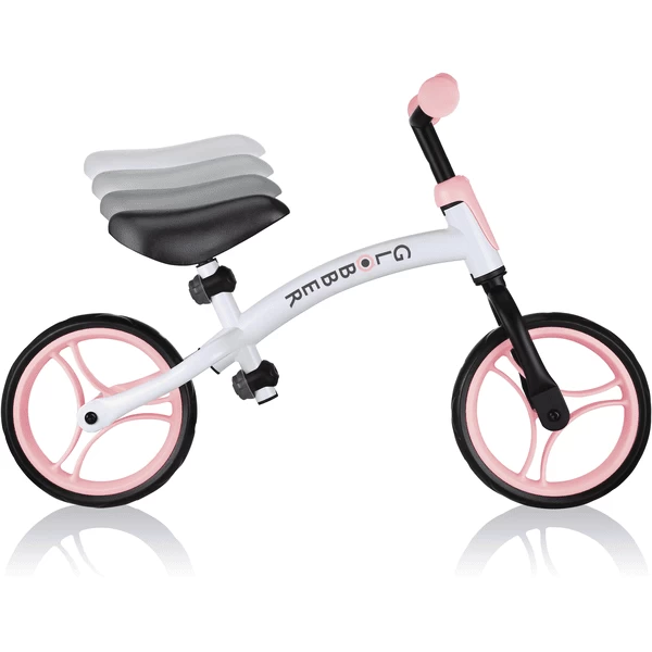 GLOBBER Go Bike Duo Wit Pastel Roze 6 GLOBBER Go Bike Duo Wit Pastel Roze - Afbeelding 4
