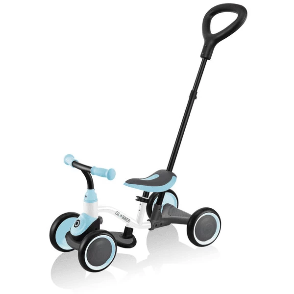 GLOBBER Leerfiets 3 In 1, Wit-pastelblauw 3 GLOBBER Leerfiets 3 In 1, Wit-pastelblauw