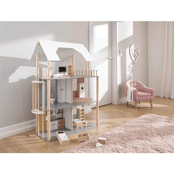 Howa® Poppenhuis Voor Poppen Tot 30cm 4 Howa® Poppenhuis Voor Poppen Tot 30cm - Afbeelding 2