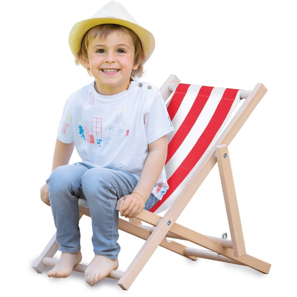 John® Kinderfauteuil Rood/wit 4 John® Kinderfauteuil Rood/wit - Afbeelding 2