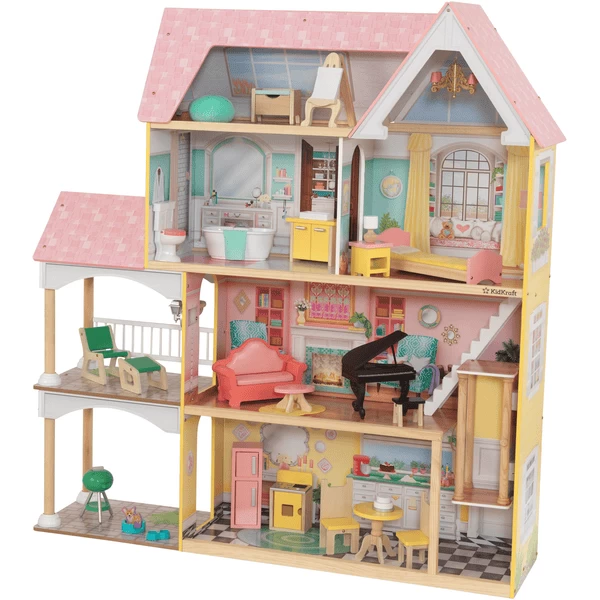 KidKraft Poppenhuis Lolas Villa 4 KidKraft Poppenhuis Lolas Villa - Afbeelding 2