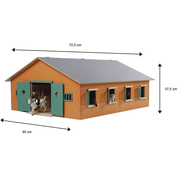 Kids Globe Boerderij Paardenstal Met 7 Boxen 3 Kids Globe Boerderij Paardenstal Met 7 Boxen - Afbeelding 2