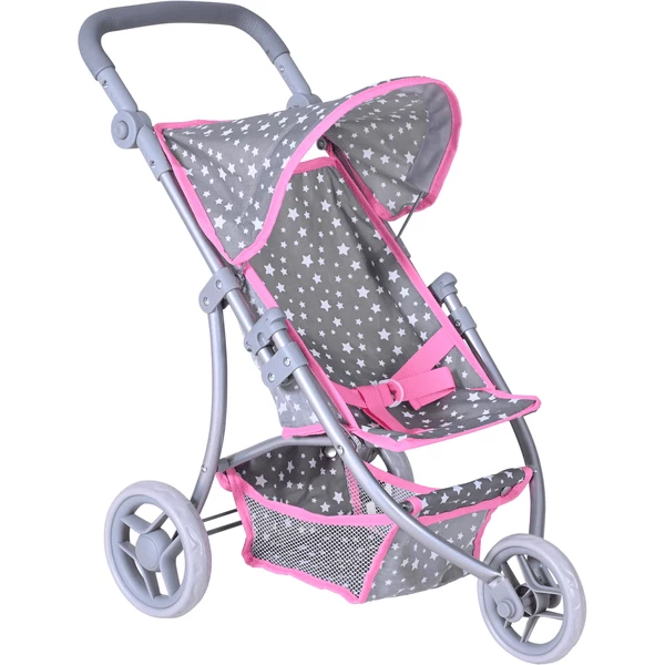 Knorr® Speelgoed Jogger Lio Poppenwagen - Ster Grijs 5 Knorr® Speelgoed Jogger Lio Poppenwagen - Ster Grijs - Afbeelding 3