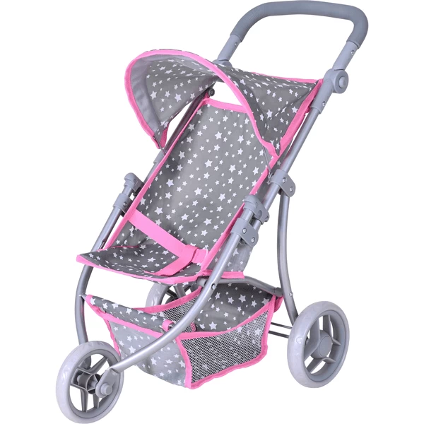 Knorr® Speelgoed Jogger Lio Poppenwagen - Ster Grijs 3 Knorr® Speelgoed Jogger Lio Poppenwagen - Ster Grijs