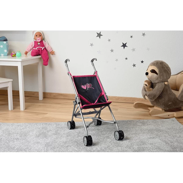 Knorr® Speelgoed Sim Vliegende Pop Buggy Heart S Blauw/roze 6 Knorr® Speelgoed Sim Vliegende Pop Buggy Heart S Blauw/roze - Afbeelding 4