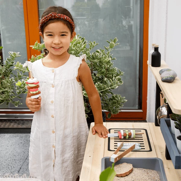 MUDDY BUDDY Speelkeuken Voor Buiten "Grill &Chill" Naturel-zwart 6 MUDDY BUDDY Speelkeuken Voor Buiten "Grill &Chill" Naturel-zwart - Afbeelding 4