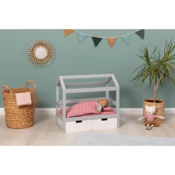 MUSTERKIND ® Poppenhuis Bed Viola Grijs/wit 10 MUSTERKIND ® Poppenhuis Bed Viola Grijs/wit -Kinder Avontuur Verkoop musterkind poppenhuis bed viola grijs wit a326667 3