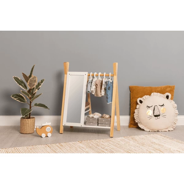 MUSTERKIND ® Viola Poppenkast Naturel/wit 5 MUSTERKIND ® Viola Poppenkast Naturel/wit - Afbeelding 3