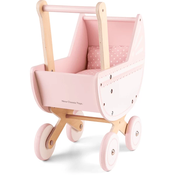 New Classic Toys® New Class Ic Toys Poppenwagen Roze Incl. Bedset 5 New Classic Toys® New Class Ic Toys Poppenwagen Roze Incl. Bedset - Afbeelding 3