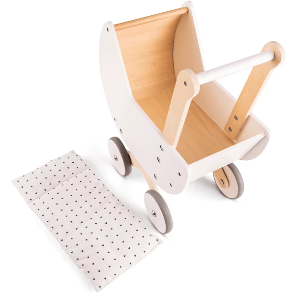 New Classic Toys® New Class Ic Toys Poppenwagen Wit Incl. Bedset 6 New Classic Toys® New Class Ic Toys Poppenwagen Wit Incl. Bedset - Afbeelding 4