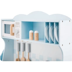 New Classic Toys® New Classic Toys Speelkeuken - Modern Blauw Met Kookplaat -Kinder Avontuur Verkoop new classic toys speelkeuken modern blauw met kookplaat a300926 4
