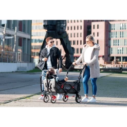 Pinolino Opvouwbare Bolderkar AddPlus Met Rem Grijs Gevlekt -Kinder Avontuur Verkoop pinolino opvouwbare bolderkar addplus met rem grijs gevlekt a309344 4