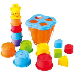 Playgo Speeltrainer Giraffe Met Vormensorteerder, Stapeltoren En Emmer 8 Playgo Speeltrainer Giraffe Met Vormensorteerder, Stapeltoren En Emmer -Kinder Avontuur Verkoop playgo speeltrainer giraffe met vormensorteerder stapeltoren en emmer a362903 2
