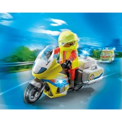 PLAYMOBIL ® Noodarts Motorfiets Met Zwaailicht -Kinder Avontuur Verkoop playmobil noodarts motorfiets met zwaailicht a394627 2
