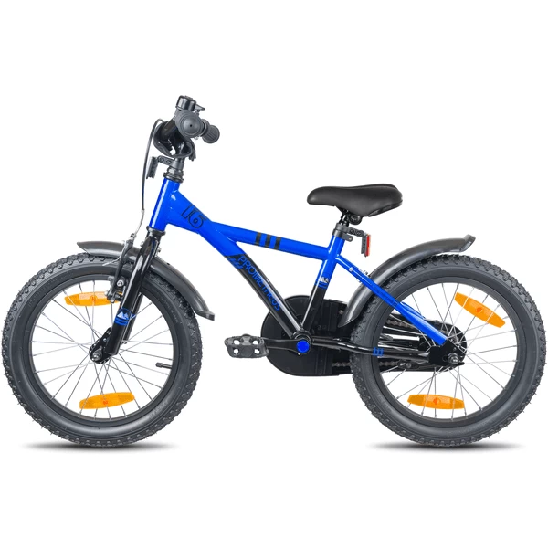 PROMETHEUS BICYCLES ® Kinderfiets 16", Blauw Zwart Met Zijwieltjes 4 PROMETHEUS BICYCLES ® Kinderfiets 16", Blauw Zwart Met Zijwieltjes - Afbeelding 2