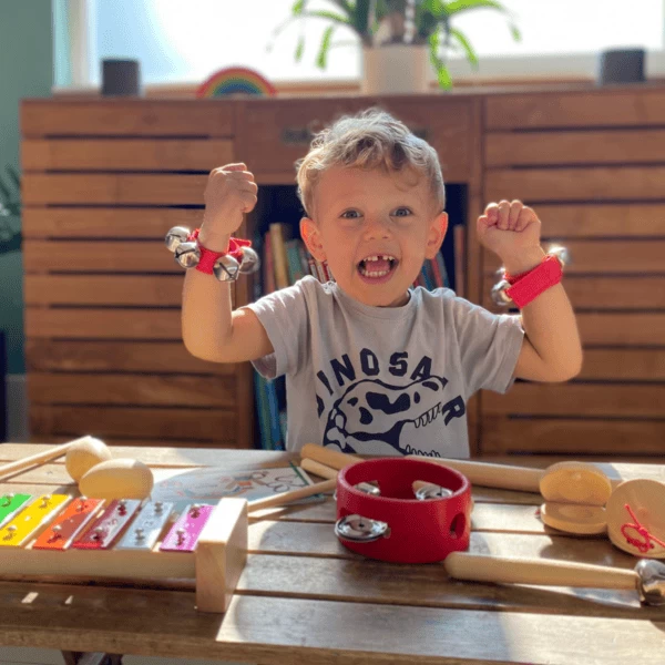 Schmetterline 16-delige Houten Ritmeset - RAINBOW 6 Schmetterline 16-delige Houten Ritmeset - RAINBOW - Afbeelding 4