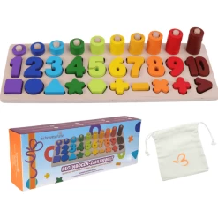 Schmetterline Houten Cijferpuzzel - RAINBOW NUMBER WORLD -Kinder Avontuur Verkoop schmetterline houten cijferpuzzel rainbow number world a371172 2