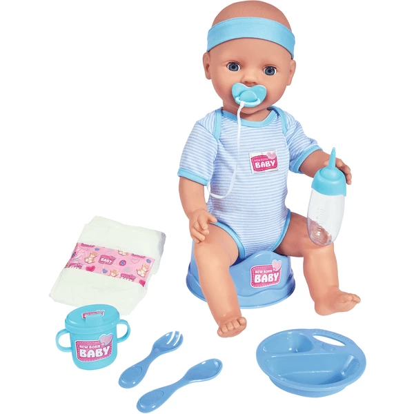 SIMBA New Born Baby Babypop Jongetje 43 Cm 3 SIMBA New Born Baby Babypop Jongetje 43 Cm