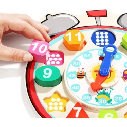 Top B Right Toys® Leren Klok Met Vormen Sorteerder 9 Top B Right Toys® Leren Klok Met Vormen Sorteerder -Kinder Avontuur Verkoop top b right toys leren klok met vormen sorteerder a330951 2